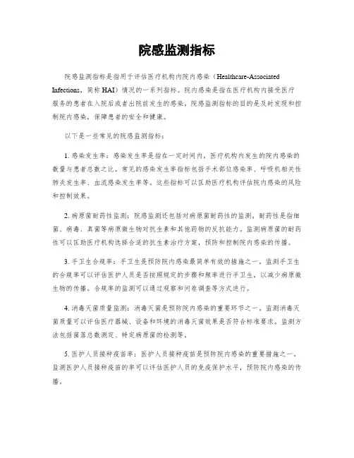 院感监测指标