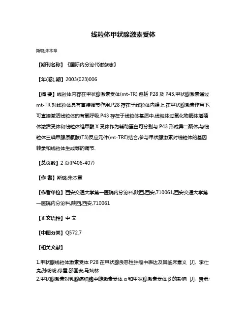 线粒体甲状腺激素受体