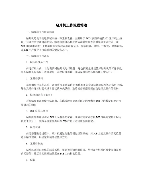 贴片机工作流程简述
