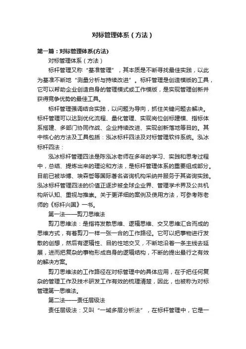 对标管理体系（方法）