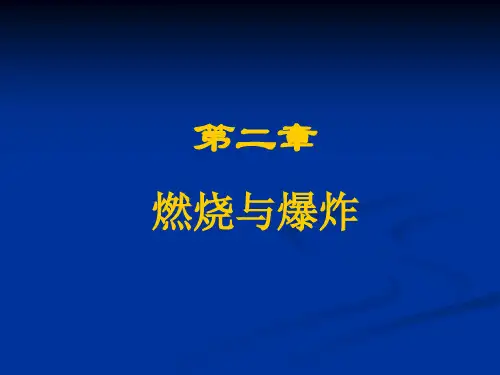 第二章 燃烧与爆炸