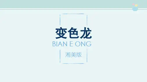 精选 ①《变形的魅力》完整教学课件PPT