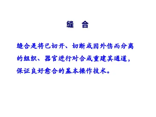 临床常见伤口缝合