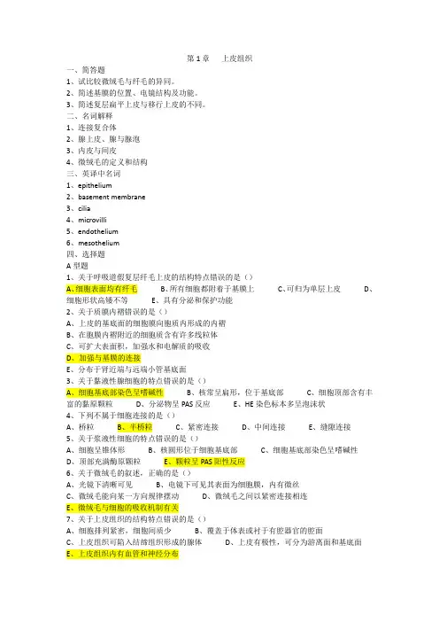 组胚第一章