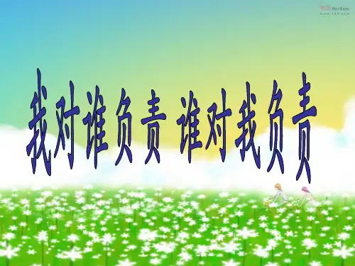 我对谁负责谁对我负责ppt