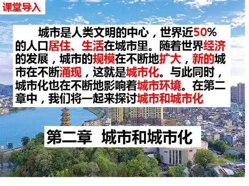 高中地理 人教版必修二2.1城市内部的空间结构(共52张ppt)