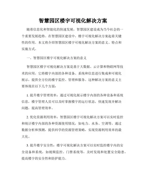 智慧园区楼宇可视化解决方案