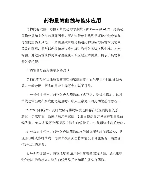 药物量效曲线与临床应用