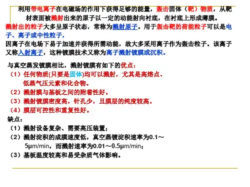 第2章 薄膜的物理制备方法(2)
