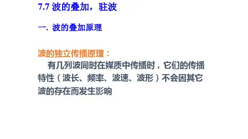 7.7波的叠加、驻波