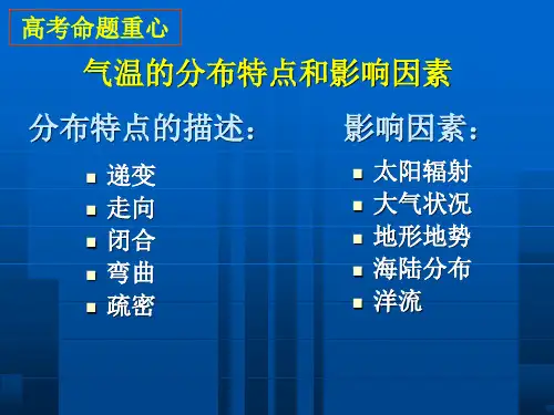 等温线的判读课件