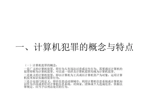 计算机犯罪案件的侦查