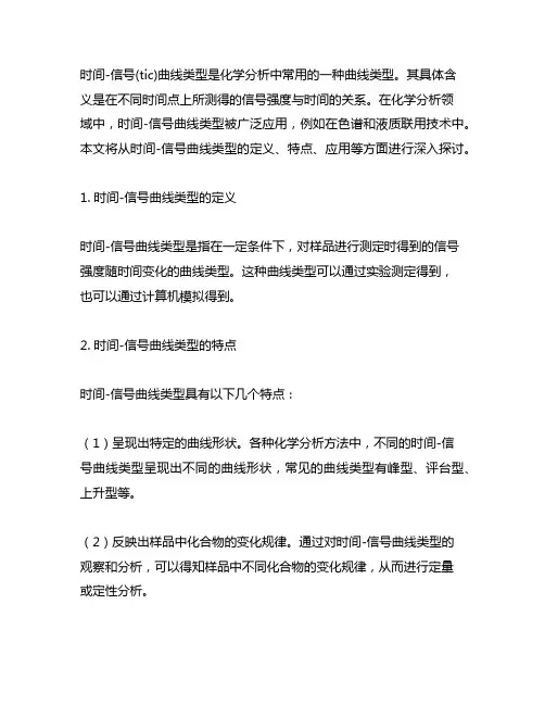 时间-信号(tic)曲线类型