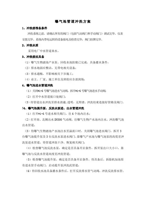 超滤及反渗透安装前冲洗初稿