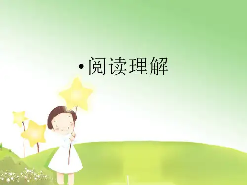 五年级语文阅读理解练习PPT
