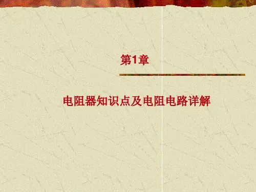 电阻器知识点及电阻电路详解(电子线路PPT