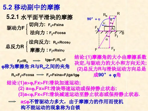 第5章运动副中的摩擦和机械效率