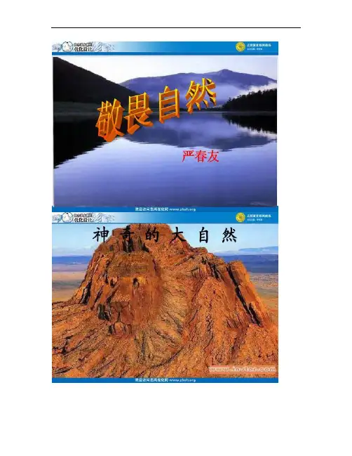 《敬畏自然》教学课件.