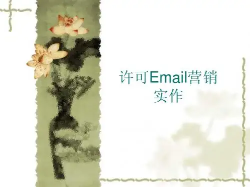 实训 许可Email营销实作