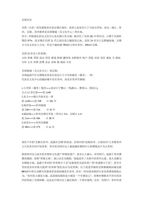 吴国历史