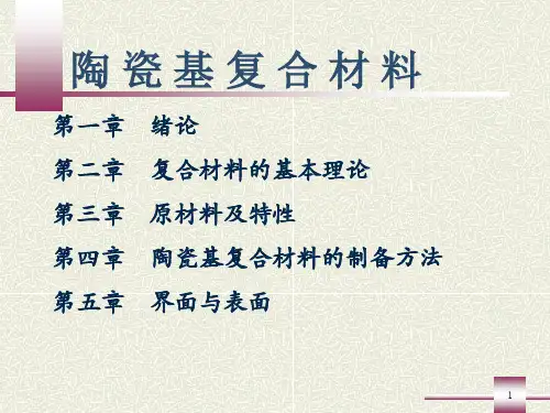 陶瓷基复合材料要点课件(1).ppt