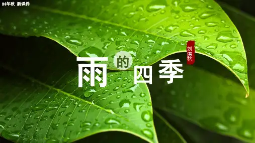 3 雨的四季 课件(共31张PPT).ppt