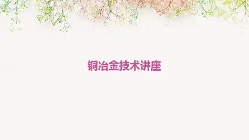 《铜冶金技术讲座》课件