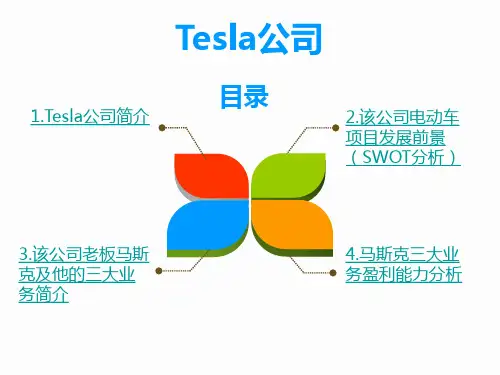 Tesla公司SWOT分析