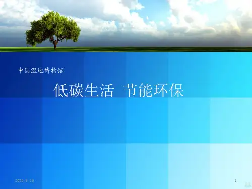 低碳环保PPT课件