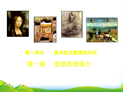新人教版美术八上1第一课 造型的表现力 (共23张PPT)
