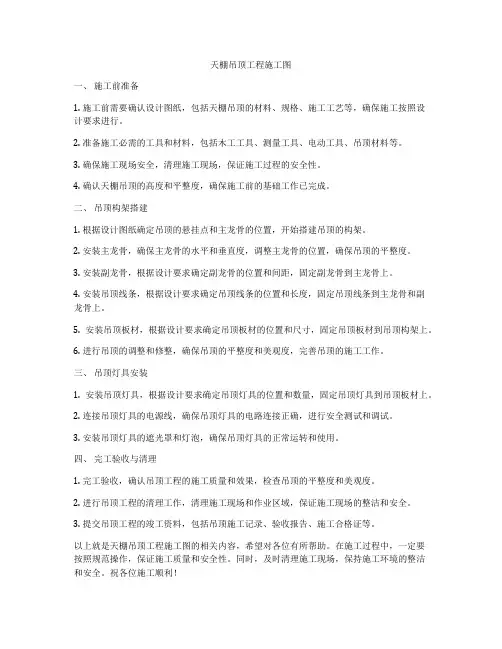 天棚吊顶工程施工图