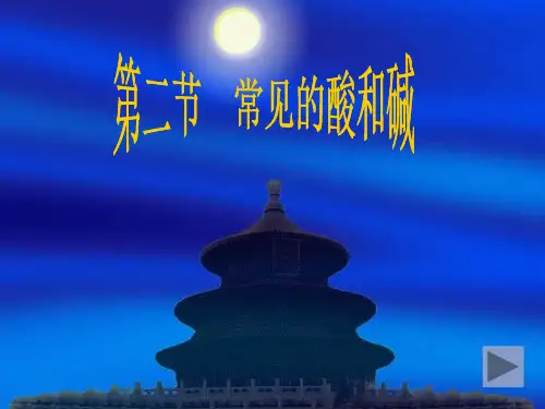九年级化学 常见的酸和碱 ppt课件