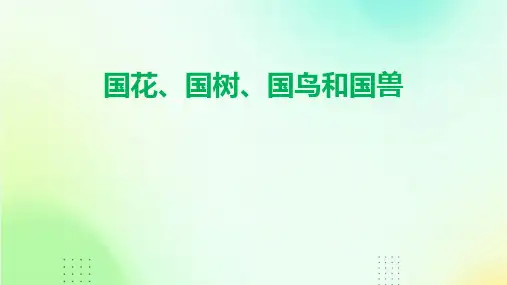 国花、国树、国鸟和国兽