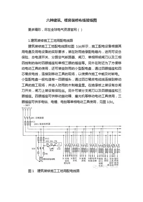 六种建筑、楼房装修布线接线图