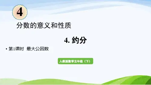 2022-2023人教版数学五年级下册《第1课时最大公因数(新)》