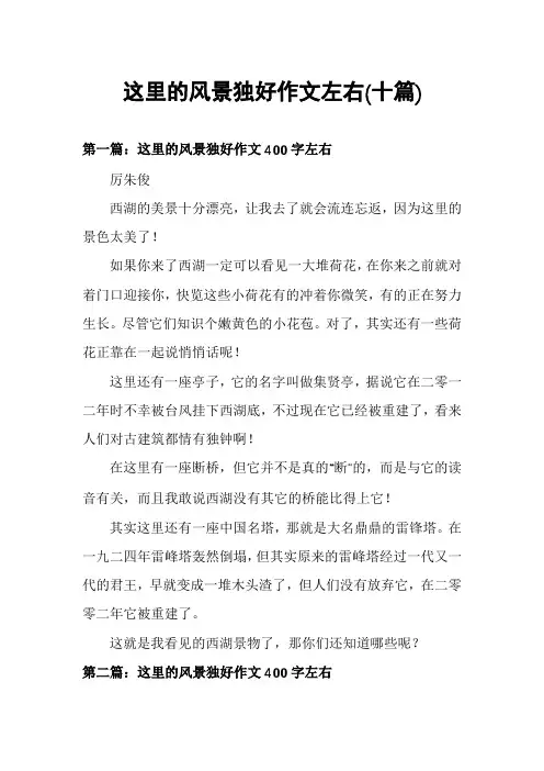 这里的风景独好作文左右(十篇)