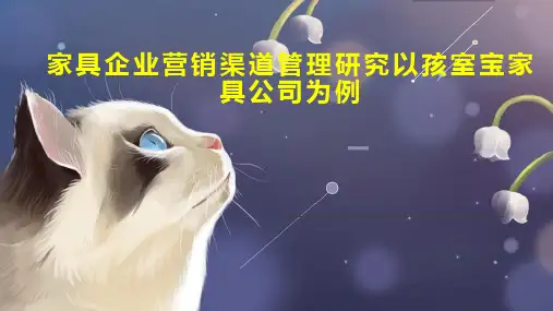 家具企业营销渠道管理研究以孩室宝家具公司为例