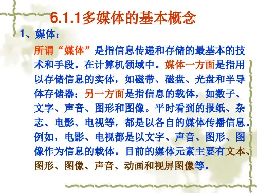 61多媒体基础知识