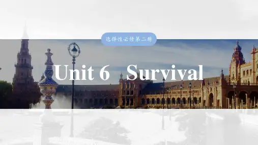 2025届高中英语一轮复习：选择性必修第二册 Unit 6   Survival