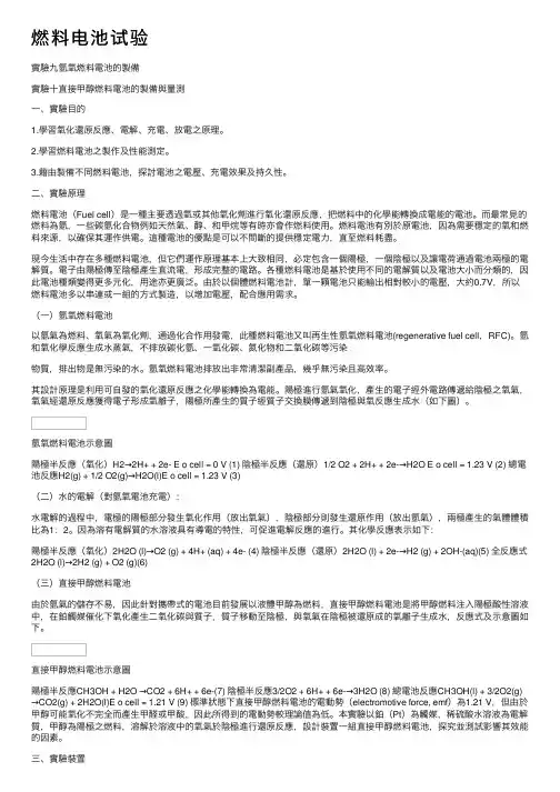 燃料电池试验