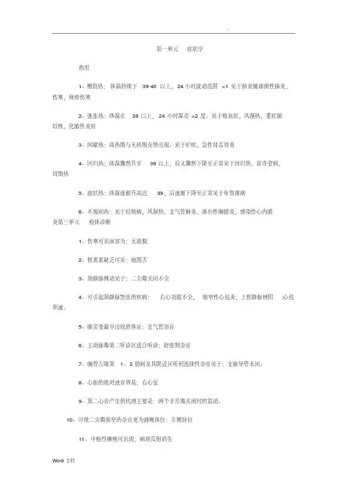 主治中医师诊断学基础