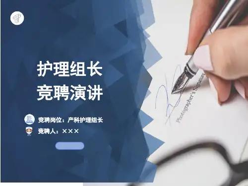 护理组长竞聘PPT