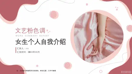 女生个人自我介绍ppt模板