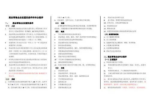 药品零售企业设置的条件和申办程序
