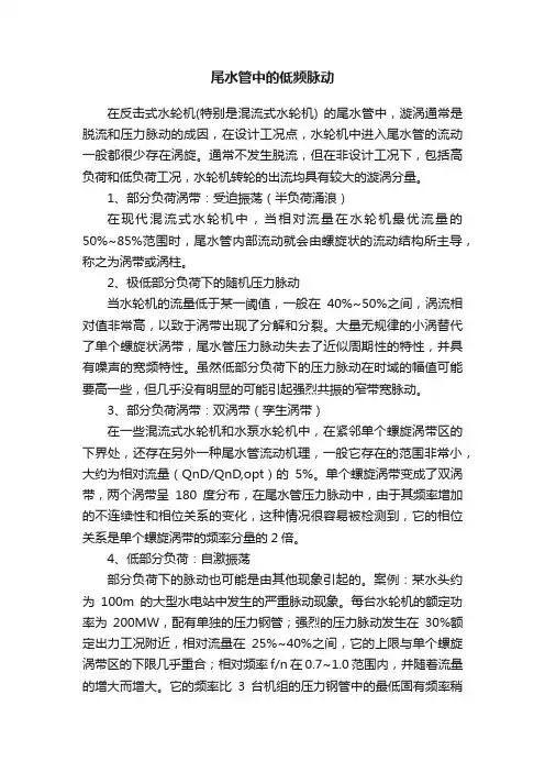 尾水管中的低频脉动