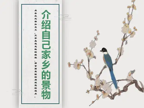 介绍自己家乡的景物ppt