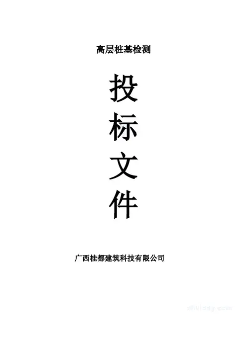 (完整版)检测投标书技术标