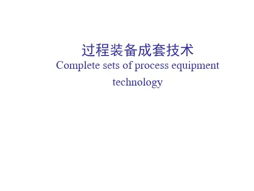 第二章 化工工艺开发与工艺设计(过程装备成套技术)
