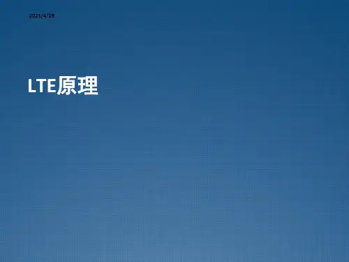 LTE系统原理(华为)
