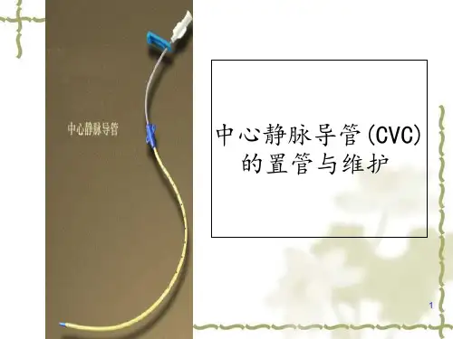 中心静脉导管CVC的置管与维护1ppt课件